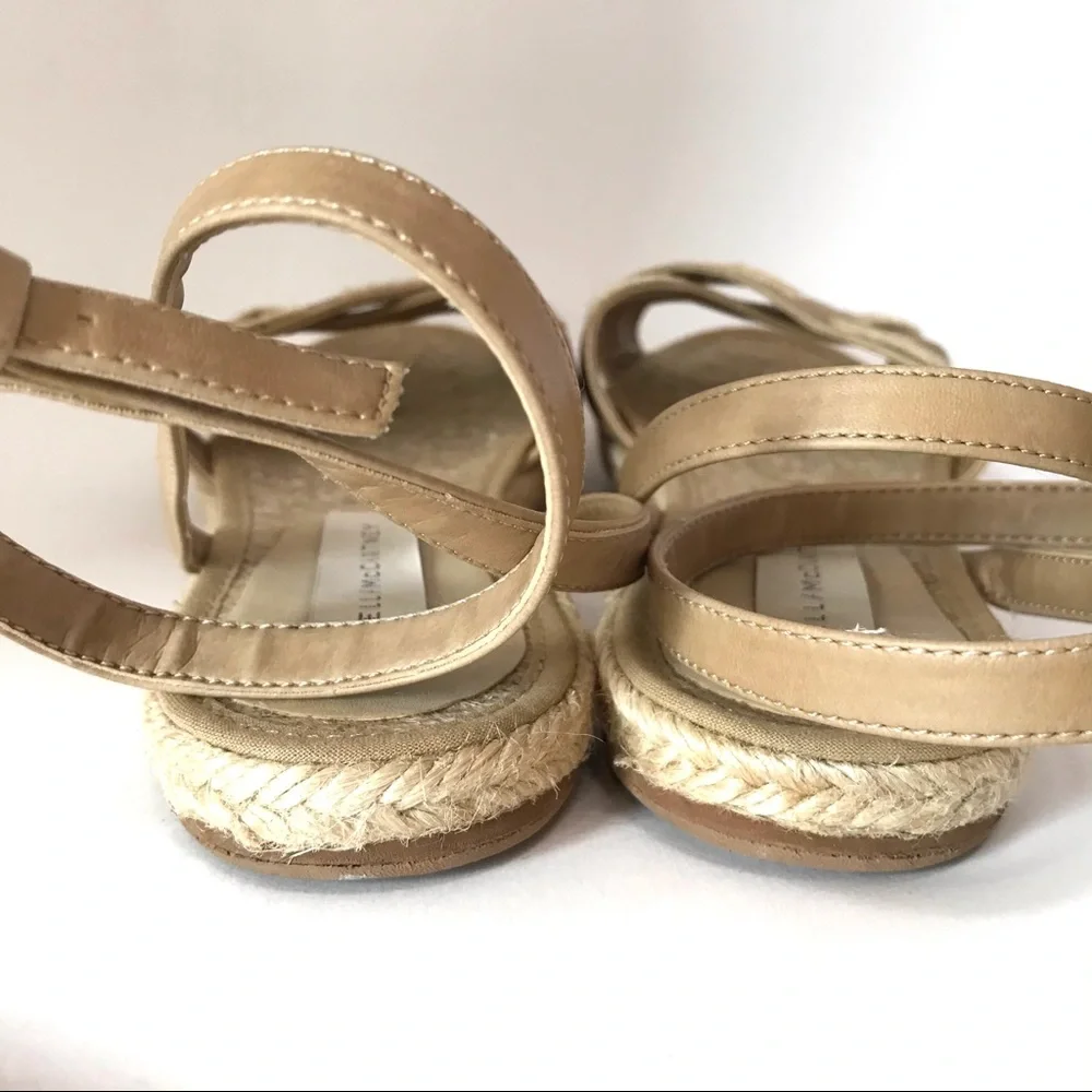 Stella McCartney Vegan Tan Ankle Wrap Espadrilles (7)